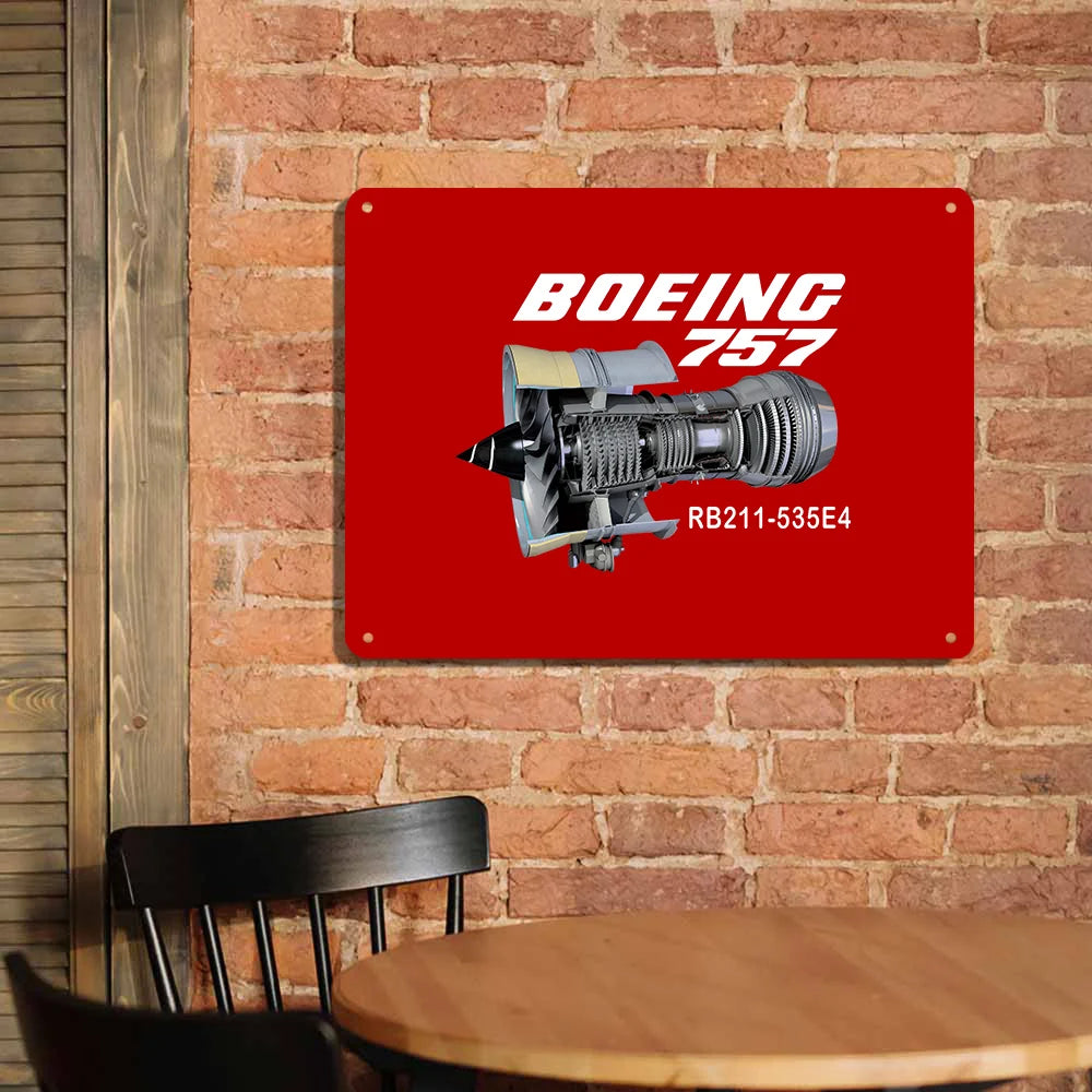Boeing 757 Metal Sign - view 4