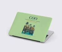 Thumbnail for Cadjehoun Airport (COO) design on light green MacBook case