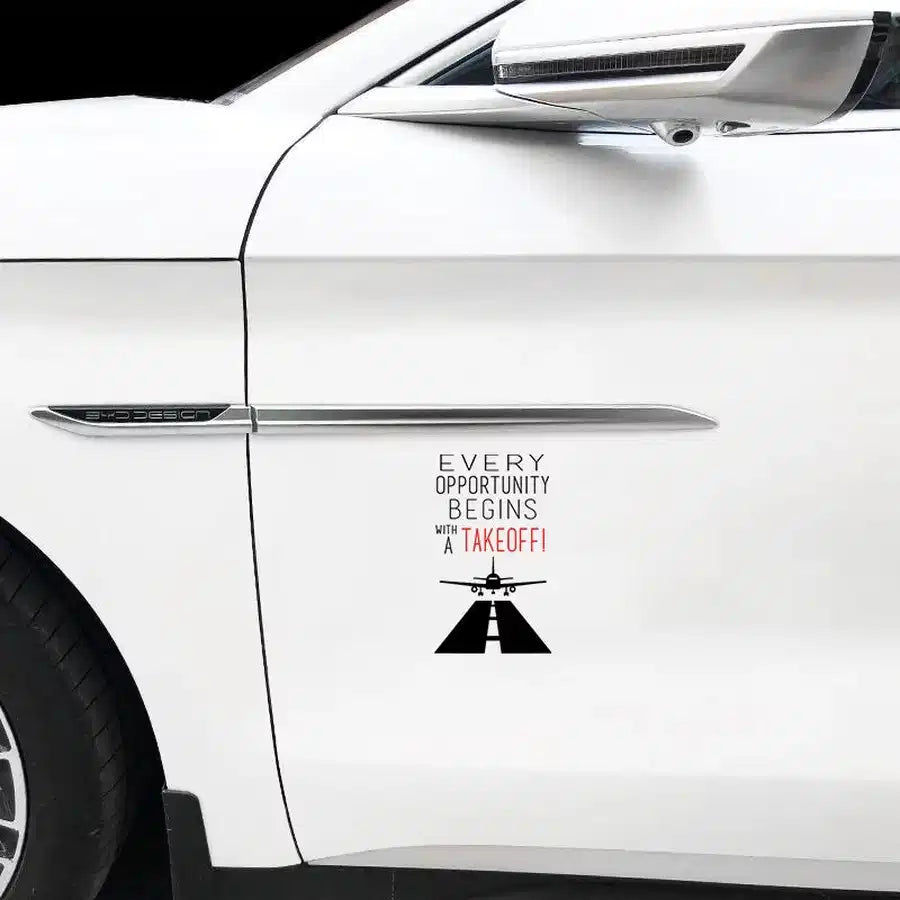 Every Opportunity Car Sticker - view 4