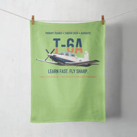 Thumbnail for T-6A Texan II Train The Next Generation design on light green towel