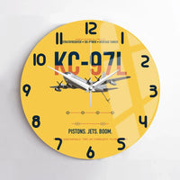 Thumbnail for KC-97L STRATOFREIGHTER design on yellow no frame wall clock