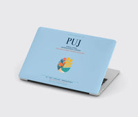 Thumbnail for Punta Cana International Airport (PUJ) design on light blue MacBook case