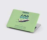 Thumbnail for Bombardier Challenger 600 design on light green MacBook case