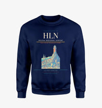Thumbnail for Helena Regional Airport (HLN) design on navy blue sweatshirt