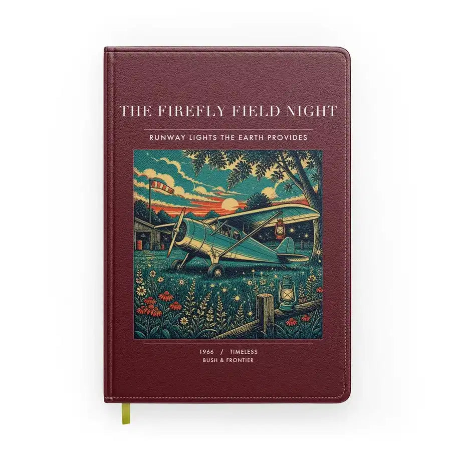 VINTAGE G4400 - The Firefly Field Night - Designed Notebooks design on darkred
