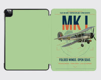 Thumbnail for Fairey Swordfish Mk I design on light green ipad tablet case