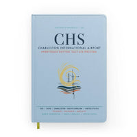 Thumbnail for Charleston International Airport (CHS) design on light blue notebook