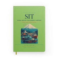 Thumbnail for Sitka Rocky Gutierrez Airport (SIT) design on light green notebook