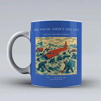 Thumbnail for VINTAGE G4355 - The Snow Drift Dig-Out - Ceramic Mug design on blue