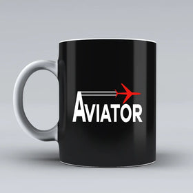 Aviator Ceramic White Mugs