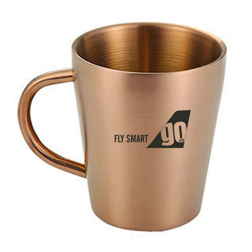 Go First Stainless Steel Coffee mug in rose gold