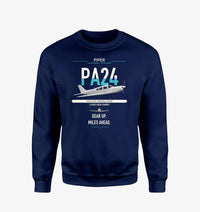 Thumbnail for Piper PA-24-250 Comanche 250 design on navy blue sweatshirt