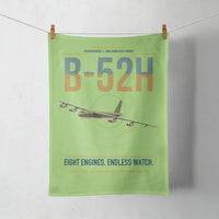 Thumbnail for B-52H Stratofortress design on light green towel