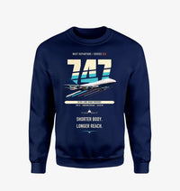 Thumbnail for Boeing 747SP design on navy blue sweatshirt