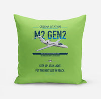 Thumbnail for Cessna Citation M2 Gen2 design on light green pillow