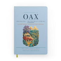 Thumbnail for Oaxaca International Airport (OAX) design on light blue notebook