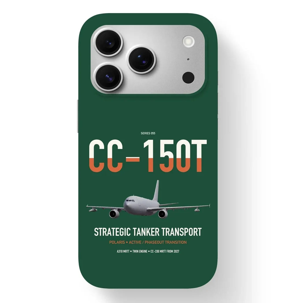 Airbus CC-150T Polaris design on dark green magsafe iphone case, for iPhone 17 Pro
