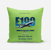 Thumbnail for Embraer E190 design on light green pillow
