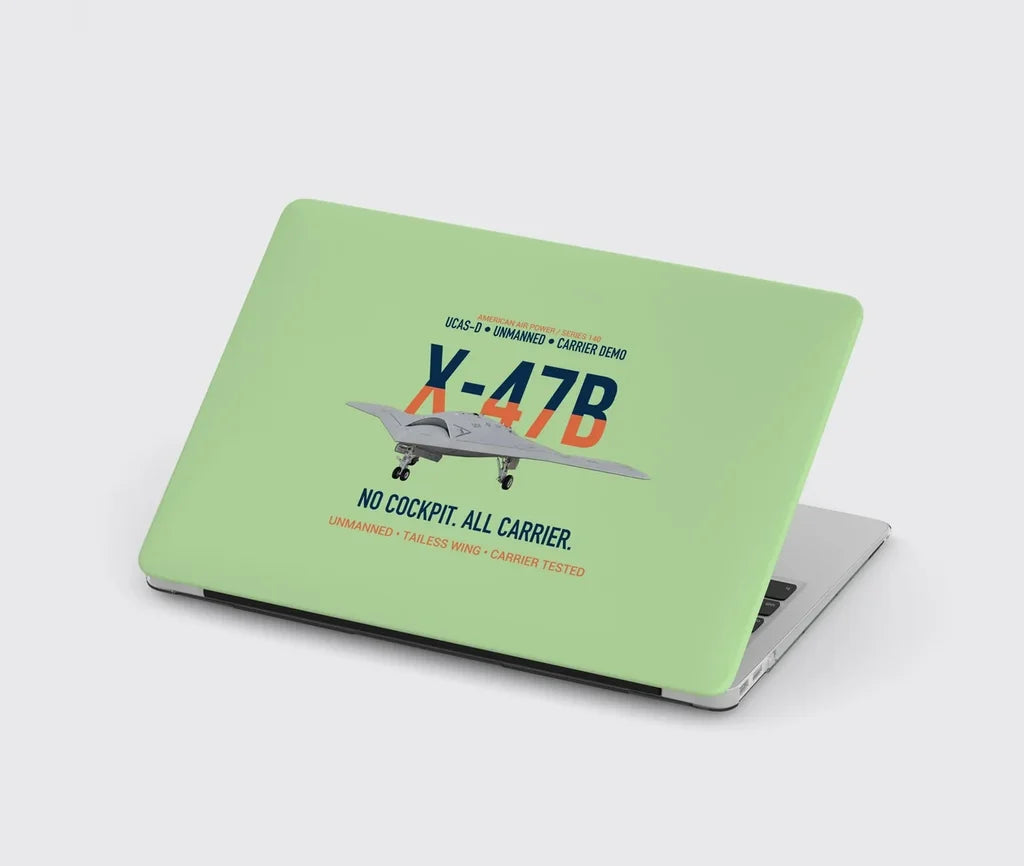X-47B UCAS-D Carrier Wing Without a Cockpit design on light green MacBook case