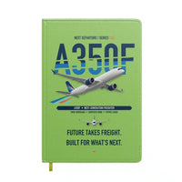 Thumbnail for Airbus A350F design on light green notebook
