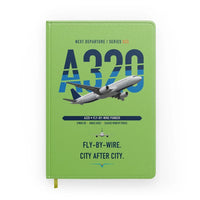 Thumbnail for Airbus A320 design on light green notebook