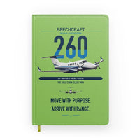 Thumbnail for Beechcraft King Air 260 design on light green notebook