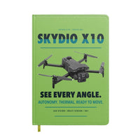 Thumbnail for Skydio X10 design on light green notebook
