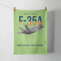 Thumbnail for F-35A Lightning II design on light green towel