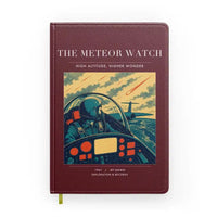 Thumbnail for VINTAGE G4212 - The Meteor Watch - Designed Notebooks design on darkred