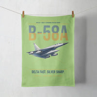 Thumbnail for B-58A Hustler design on light green towel