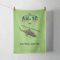 Thumbnail for Bell AH-1G Cobra design on light green towel