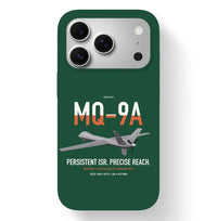 Thumbnail for MQ-9A Reaper design on dark green magsafe iphone case, for iPhone 17 Pro