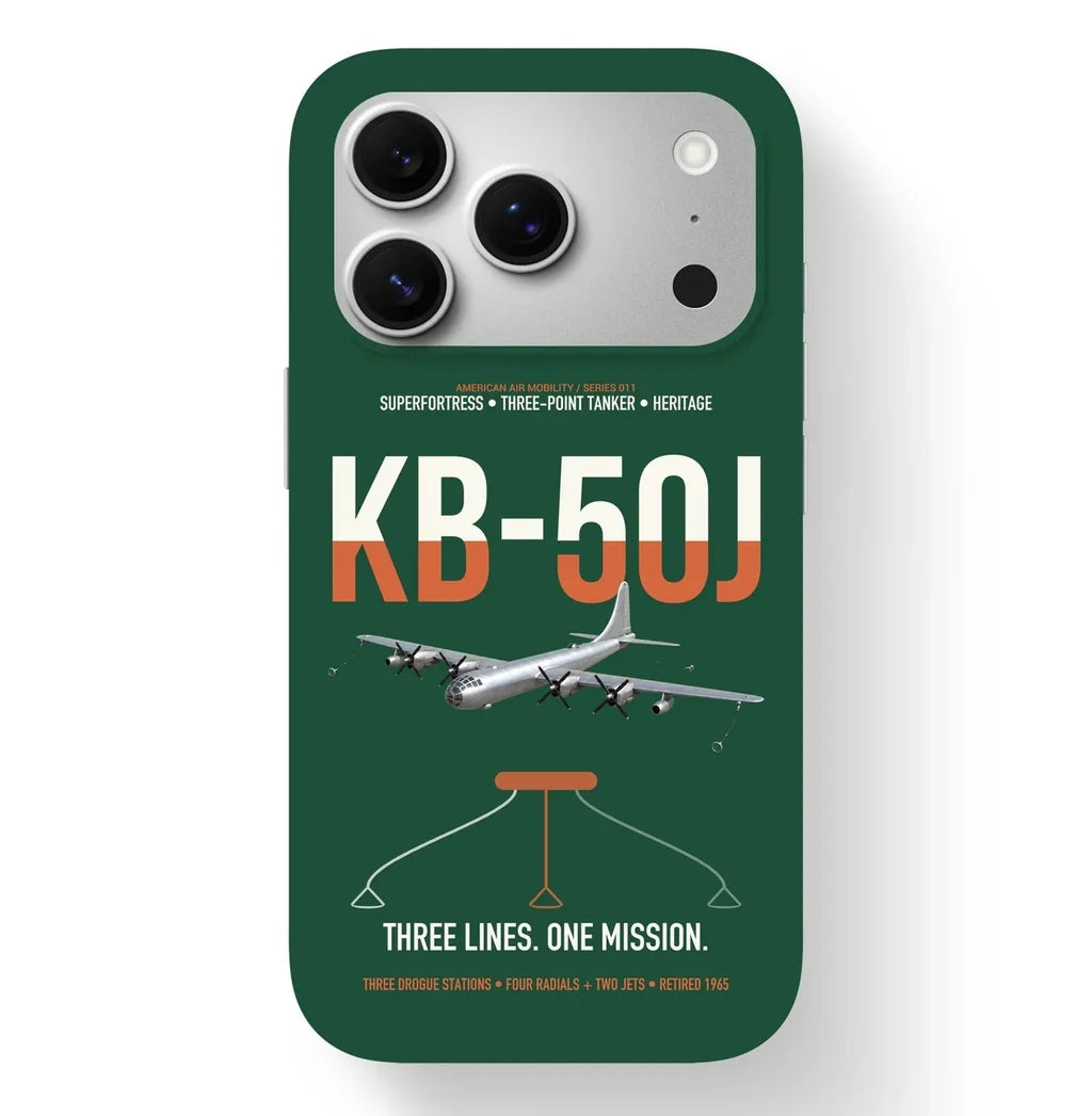 KB-50J Superfortress design on dark green magsafe iphone case, for iPhone 17 Pro