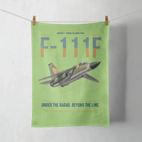 Thumbnail for F-111F Aardvark design on light green towel