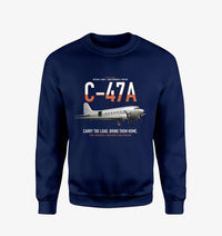 Thumbnail for C-47A Skytrain design on navy blue sweatshirt