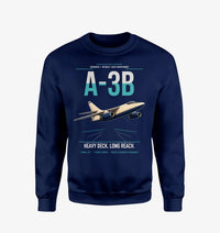 Thumbnail for A-3B Skywarrior design on navy blue sweatshirt