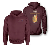 Thumbnail for Parma Airport (PMF) design on dark red double-side hoodie