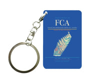Thumbnail for Glacier Park International Airport (FCA) design on blue key chain