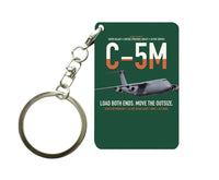 Thumbnail for C-5M Super Galaxy design on dark green designed key chain, double-side print