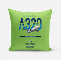 Thumbnail for Airbus A320neo design on light green pillow