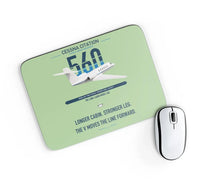 Thumbnail for Cessna Citation 560 - Citation V design on light green rectangle mouse pad