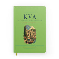 Thumbnail for Kavala International Airport Megas Alexandros (KVA) design on light green notebook