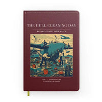 Thumbnail for VINTAGE G4273 - The Hull Cleaning Day - Designed Notebooks design on darkred