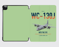 Thumbnail for WC-130J Hurricane Hunter design on light green ipad tablet case