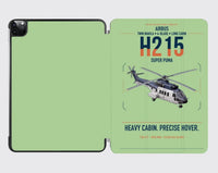 Thumbnail for Airbus H215 design on light green ipad tablet case