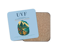 Thumbnail for Hewanorra International Airport (UVF) design on light blue 1 piece coaster