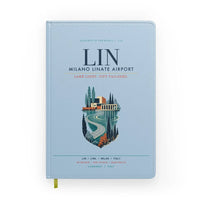 Thumbnail for Milano Linate Airport (LIN) design on light blue notebook