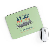 Thumbnail for AT-6E Wolverine Light Attack design on light green rectangle mouse pad