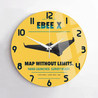 Thumbnail for AgEagle eBee X design on yellow no frame wall clock