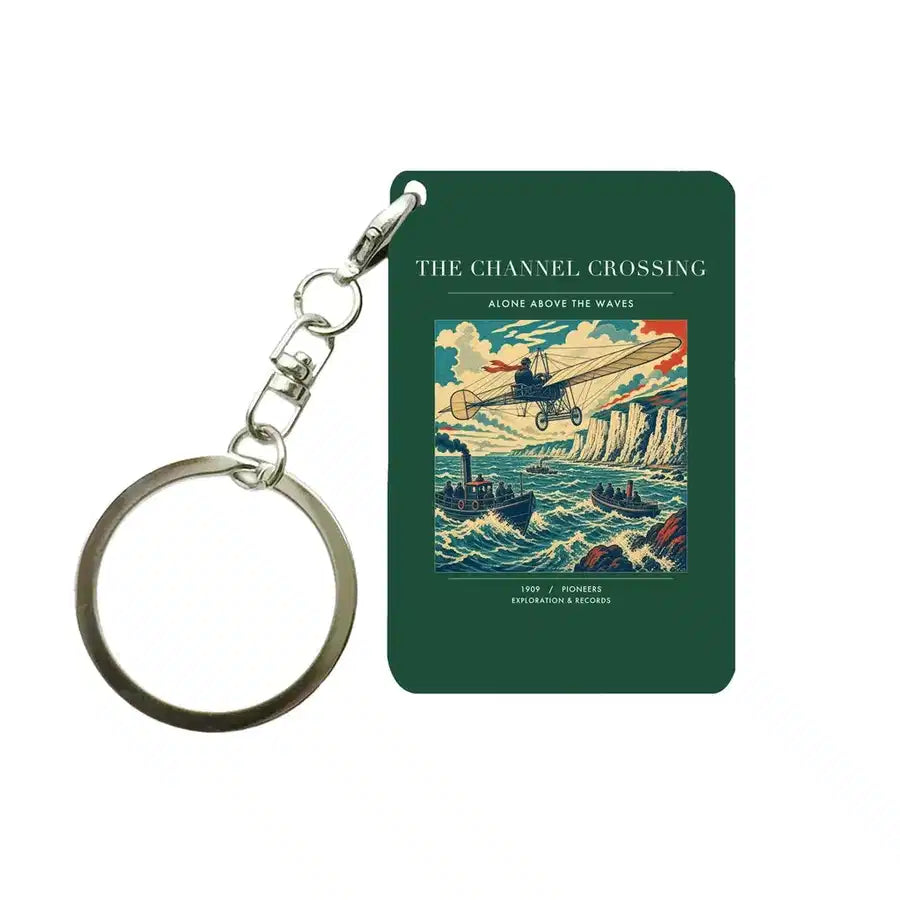 VINTAGE G4002 - The Channel Crossing - Designed Key Chain design on darkgreen